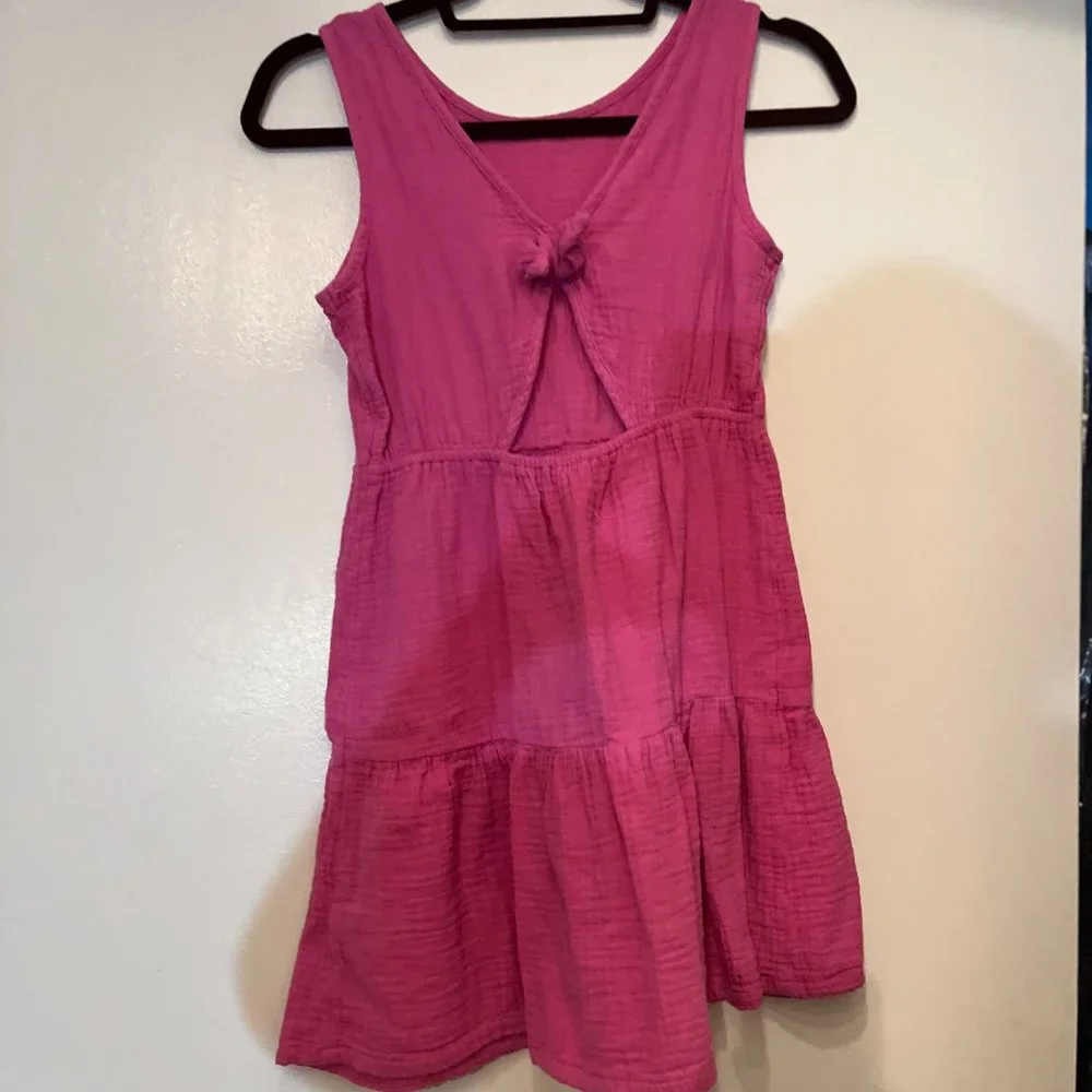 Cat &‎ Jack Pink 100% Cotton Girls Dress Size L 10/12